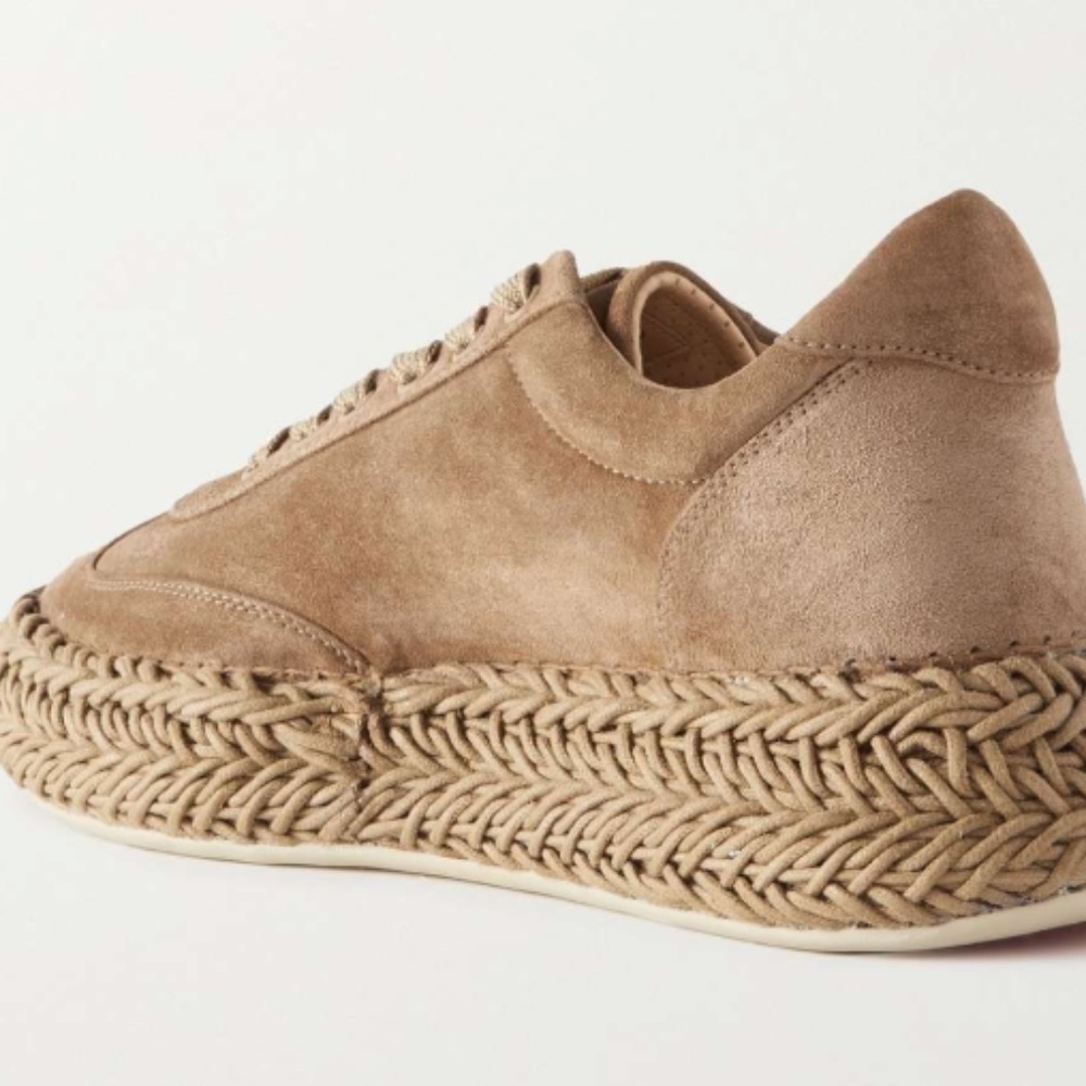 Christian Louboutin Espasneak suede espadrille sneakers - size 7 color- Crumble - Picture 6 of 11